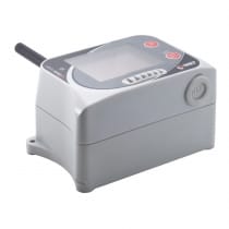 GSM temperature and humidity datalogger with connector for another temperature probe