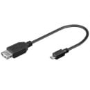 USB适配器线缆 USB A/母头 - Micro USB/公头 - OTG