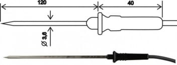 2301-220/E, 温度探针,1米,带ELKA连接器