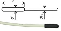 Pt1000TR160/E, 温度探针, 10米,带ELKA连接器