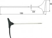 2091-250/E, 刺入式温度探针, 10米,带ELKA连接器